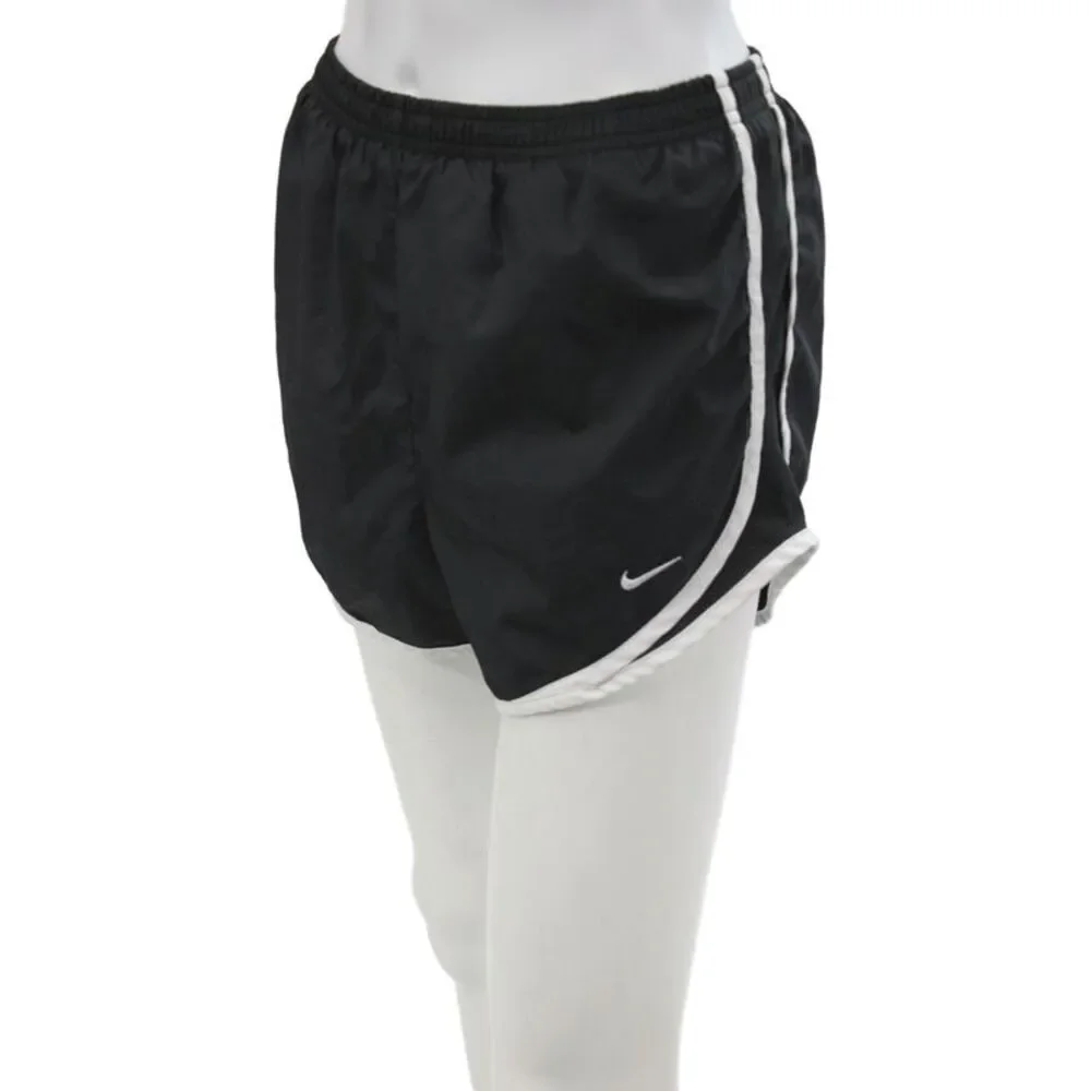 Nike Unisex Sports Shorts Black 100% Polyester Solid Size M